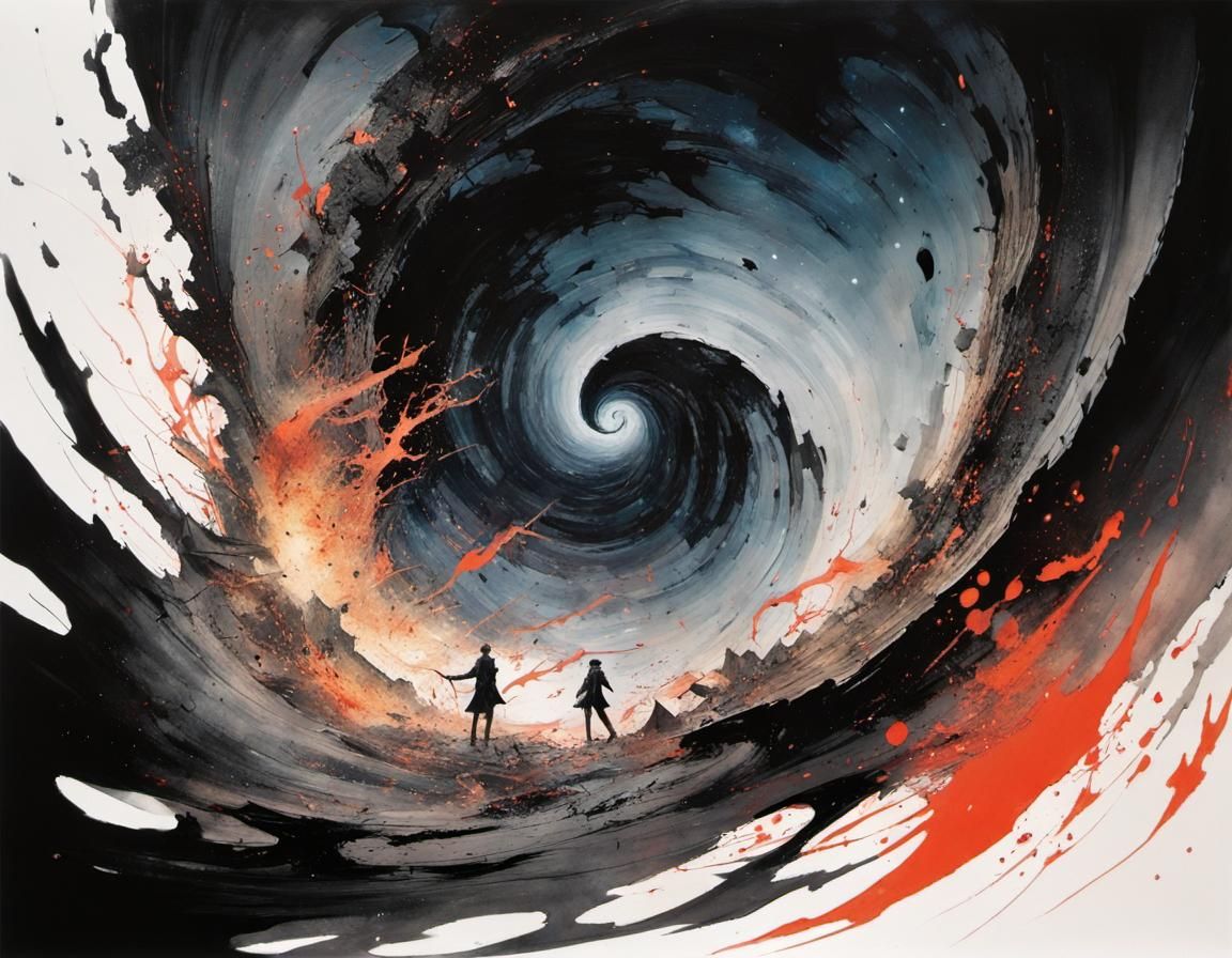 Cataclysmic Abyss: Nguyen and Shinkawa Style Painting