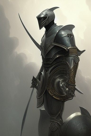 Hammerhead Shark Knight Portrait in VRay Style