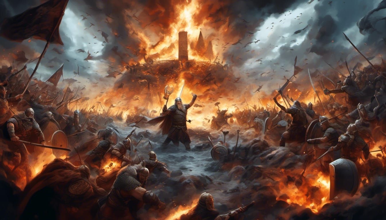 Epic Viking Gods Battle in Valhalla