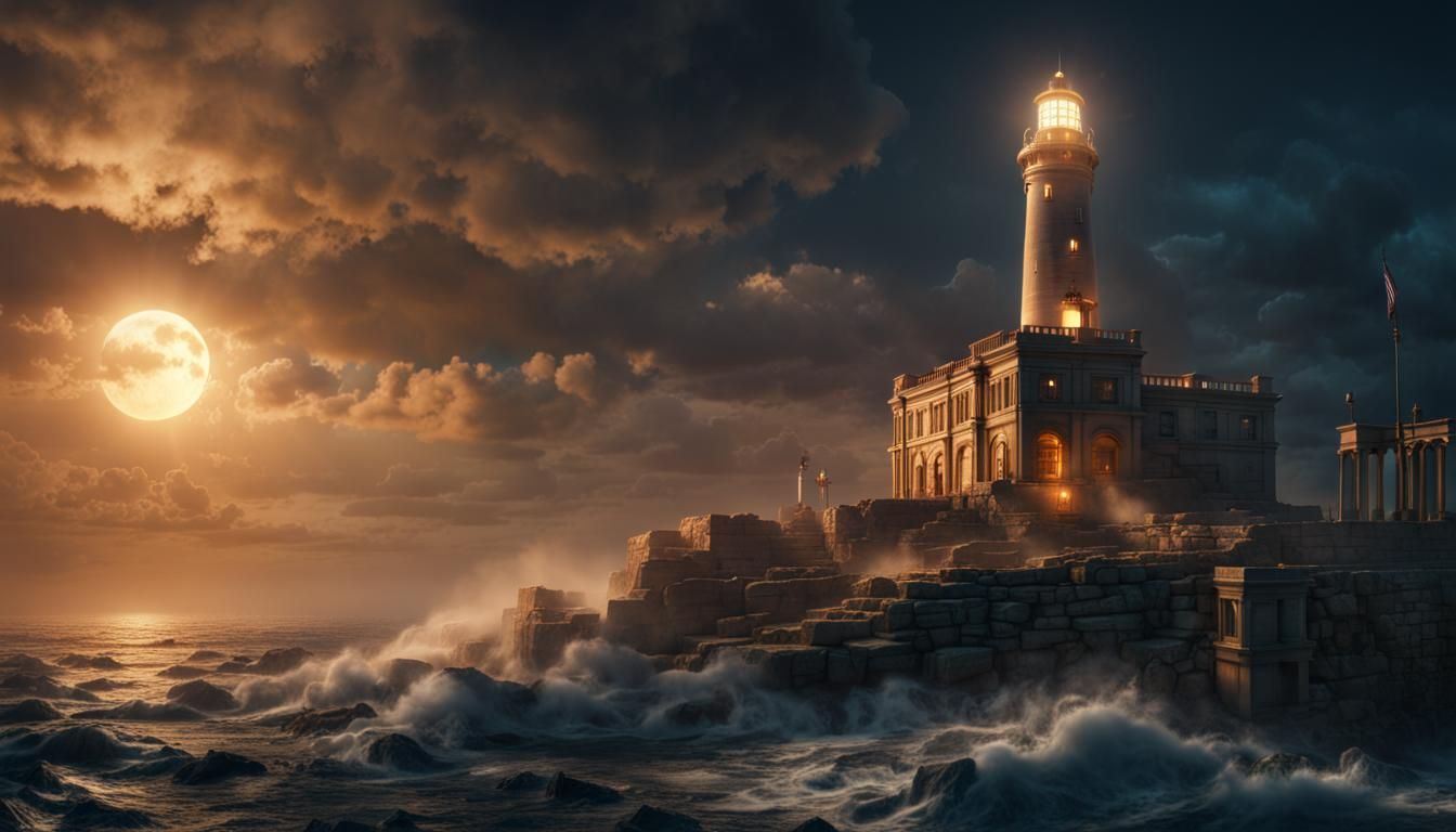 Lighthouse of Alexandria: Epic Digital Matte Painting