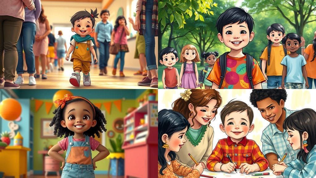 Confident Child Thriving in an Accepting Environment