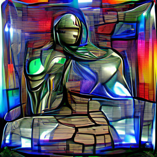 Colorful Stained Glass Window Art