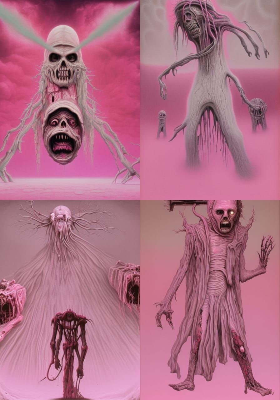 Eldritch Chainsaw Wizard in Dystopian Style