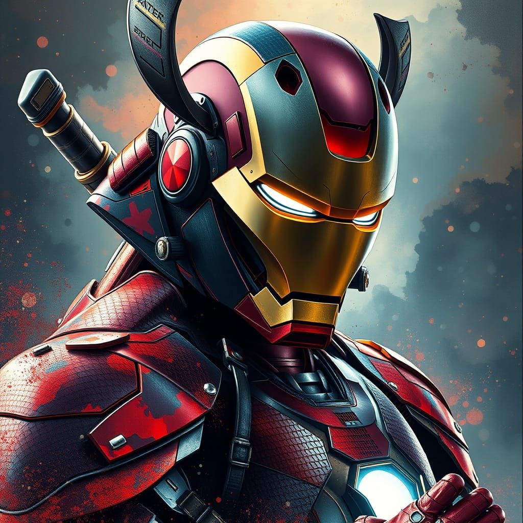 Iron Man as a Warrior Samurai