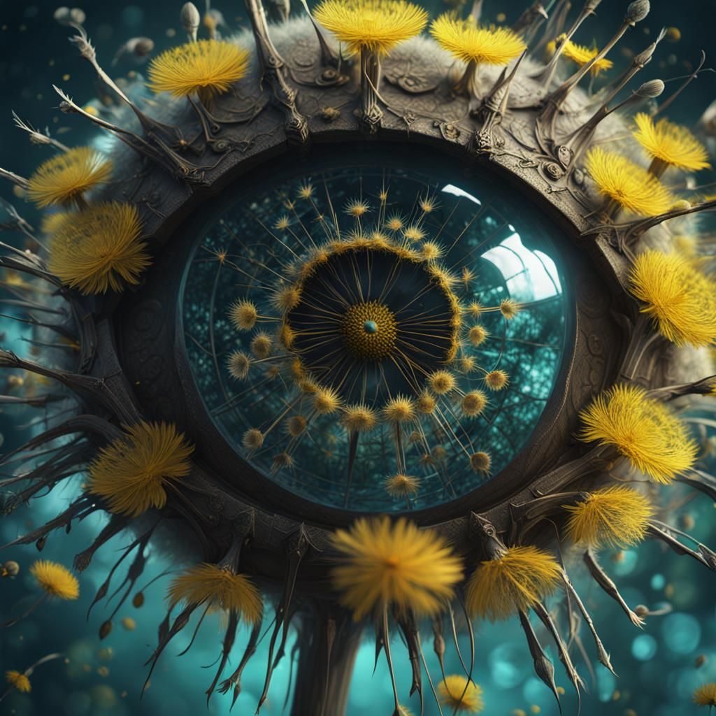Fantastical Dandelion Eyes in Deep Color