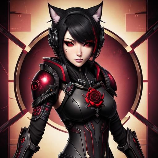 Neko Assassin in Borderlands Style Armor