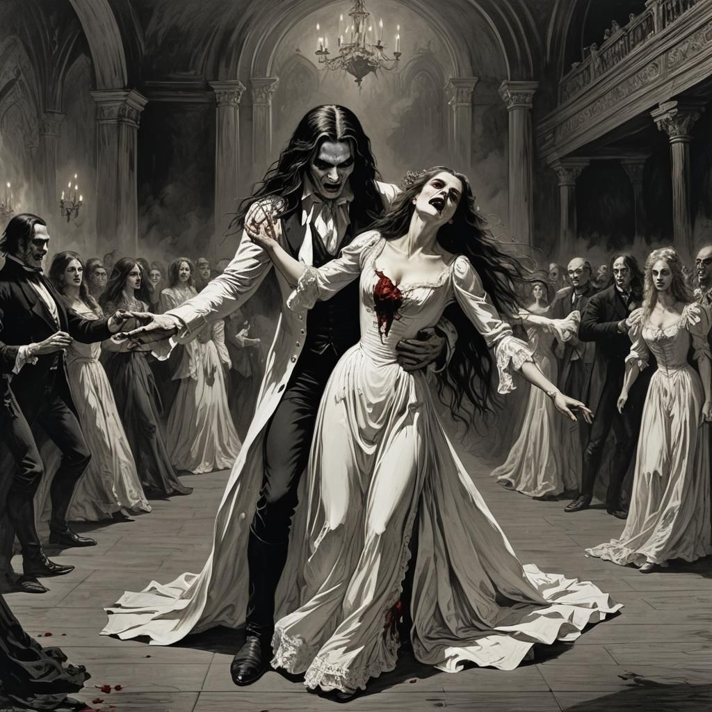 Vampire Ballroom Dance in Sinister Gothic Style