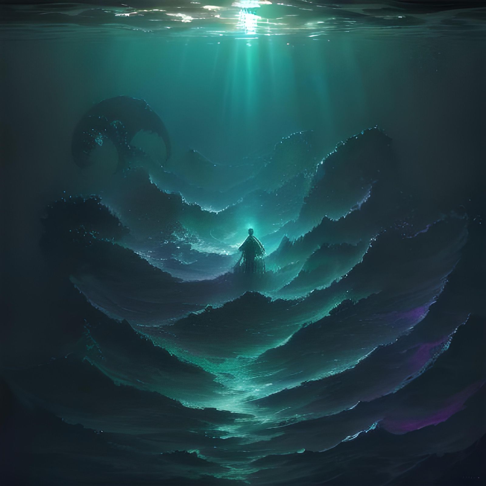 Eldritch Ocean: Gothic Art in a Neon Dreamscape