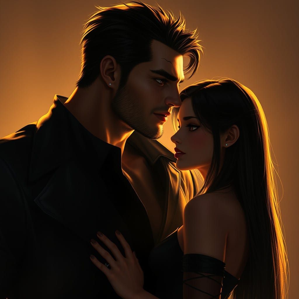 Towering Figure with Sensual Intensity