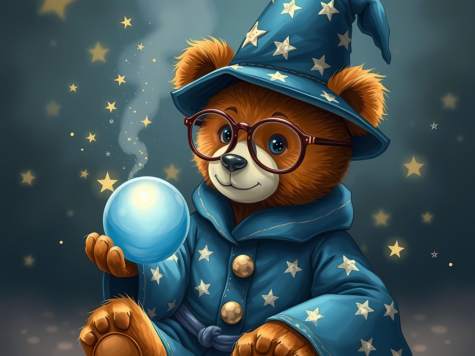 Arcane Master Teddy Bear Digital Art