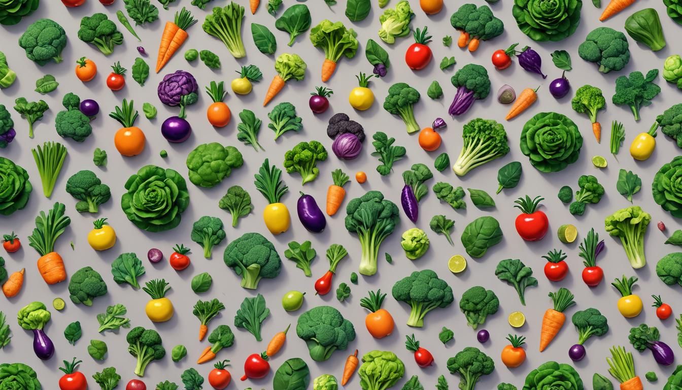 Vegetable Fashion: Leafy Suits in 3D Digital Art