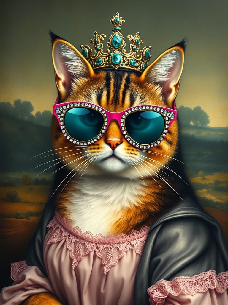 A Mona Lisa-sque Kitty