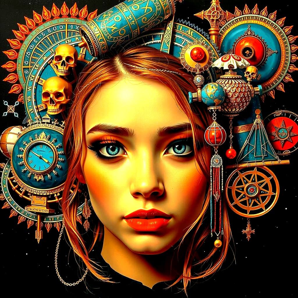 Hyperrealistic Geometric Masterpiece in Photorealistic Style