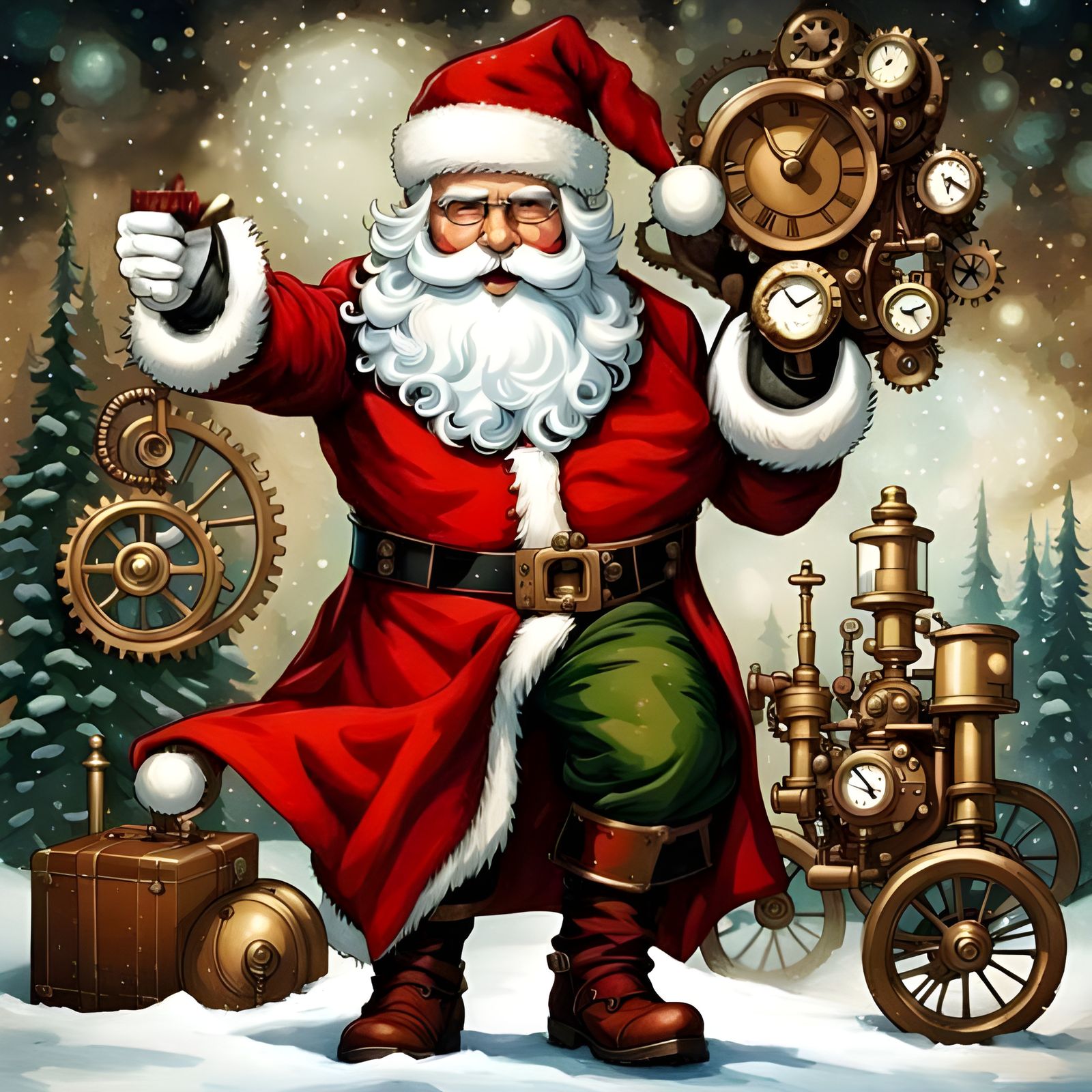 My Open Prompt - Steampunk Santa Claus