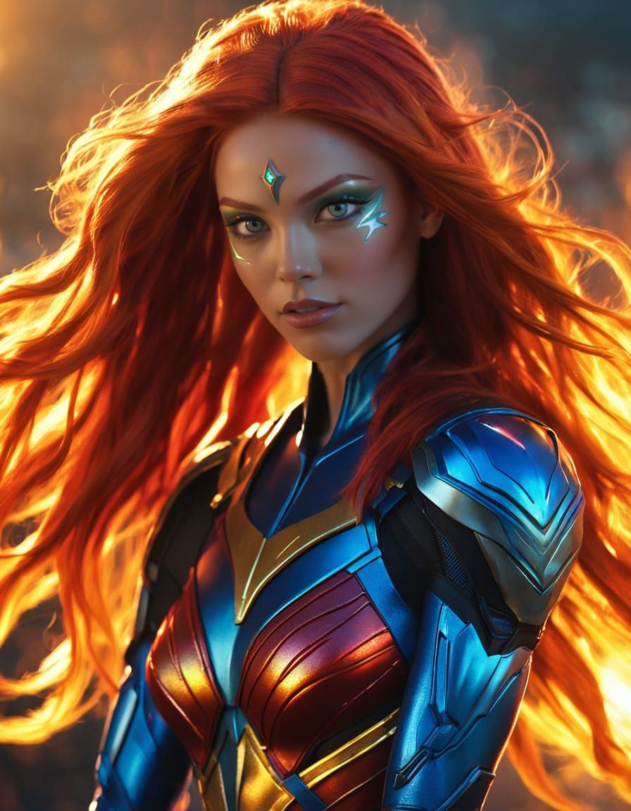 Shelby Simmons as Starfire: Alien Princess Portrait