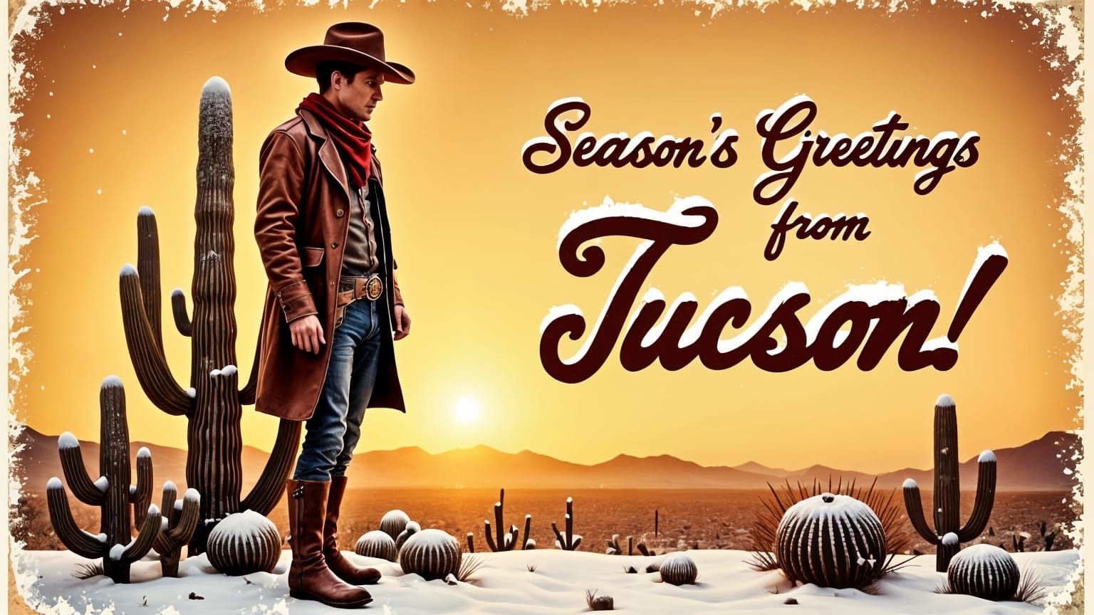 Victorian Christmas in the Desert Landscape