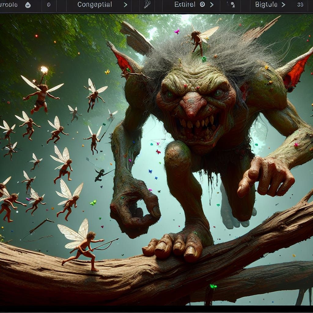 The Fairies are trying to stop an Invader