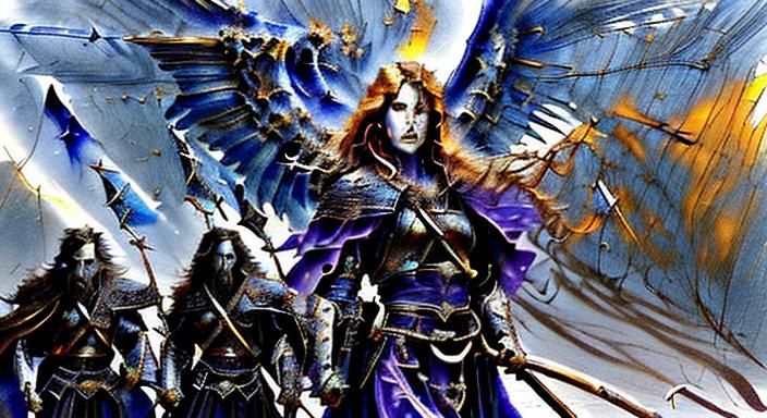 Expressive Portrait Inspired by 'The Wind Cries Mary'