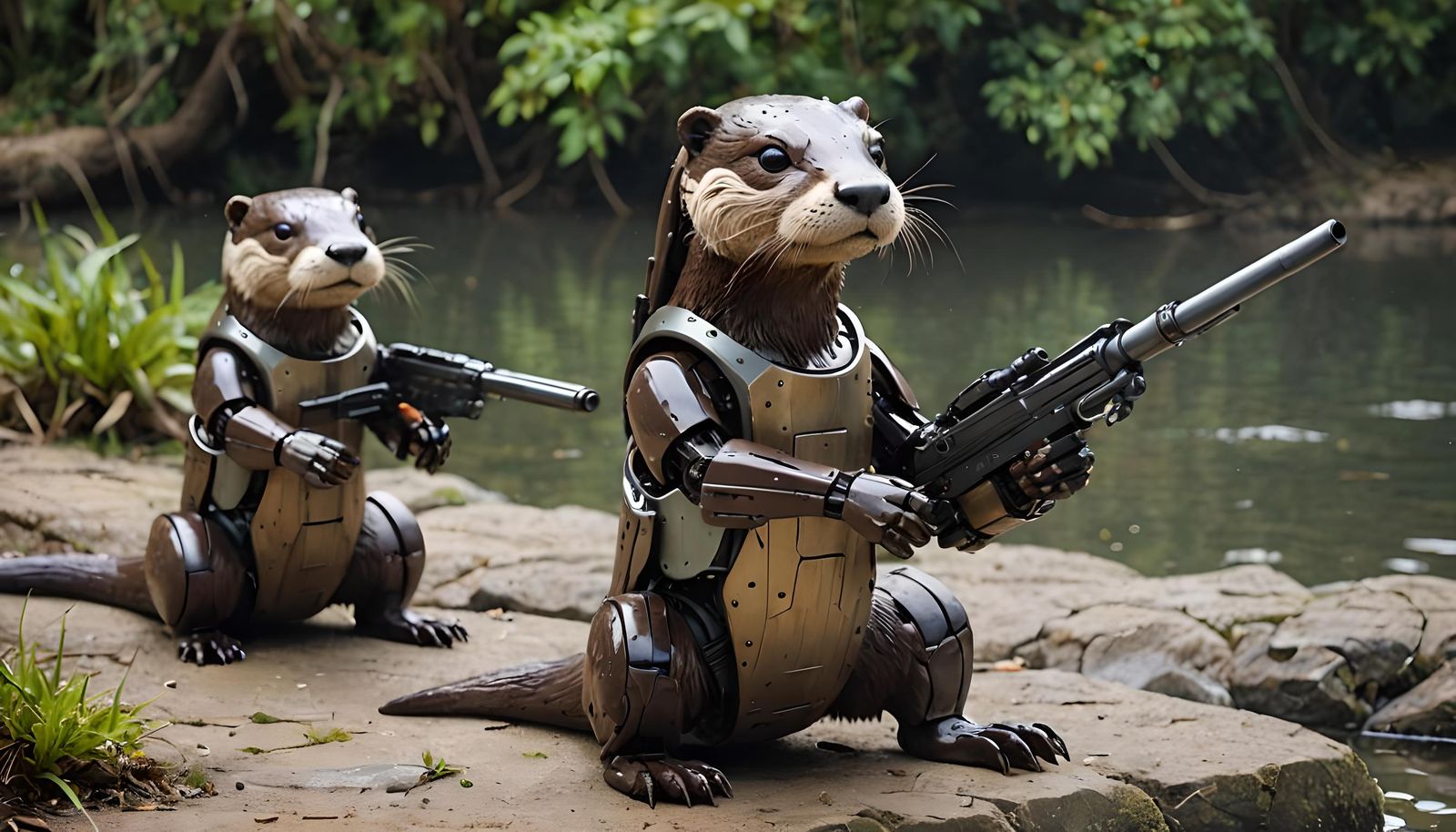 Robotic Otters Conquer the World with Antics