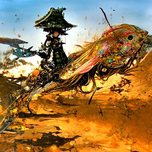 Yoshitaka Amano Inspired AI Art