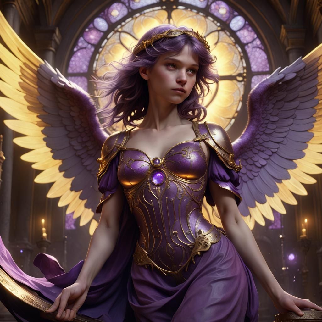 Dark Fantasy Angel Art, Hyperdetailed 8k Resolution