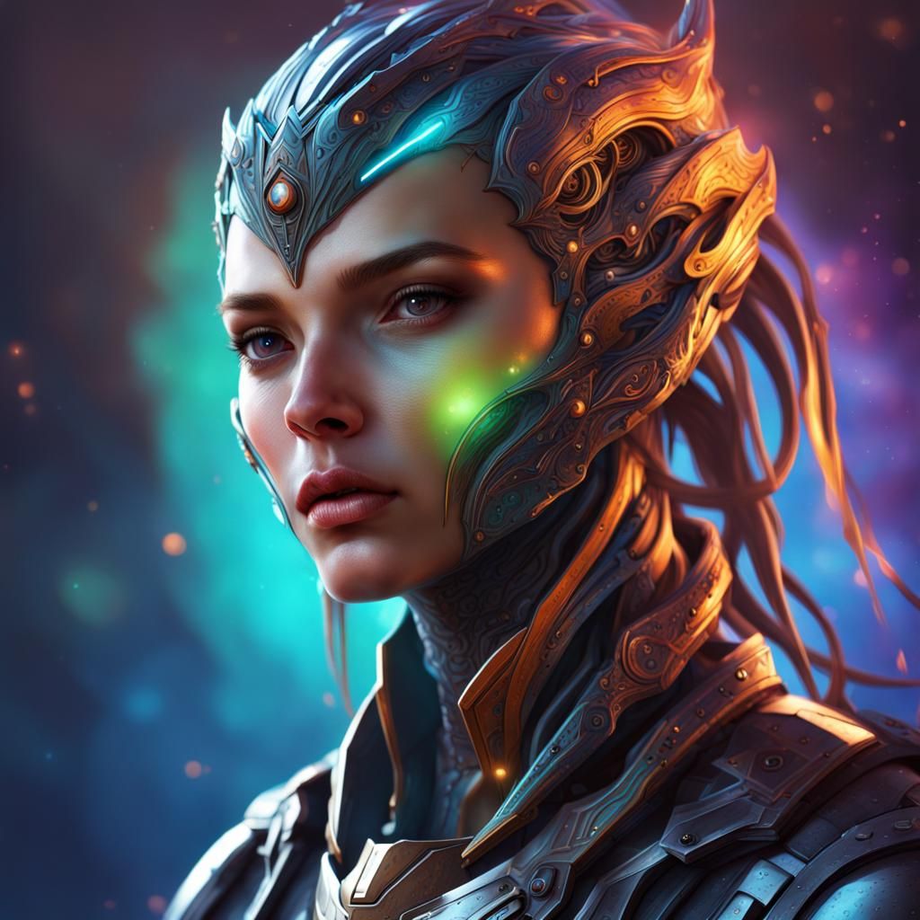 Mystical Sci-Fi Lyran Race Portrait