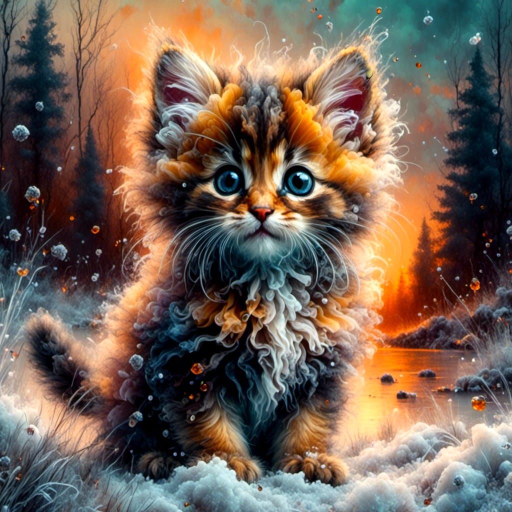 Winter kitten
