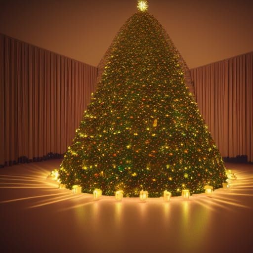 Festive Radio Station Interior at Night in HD
