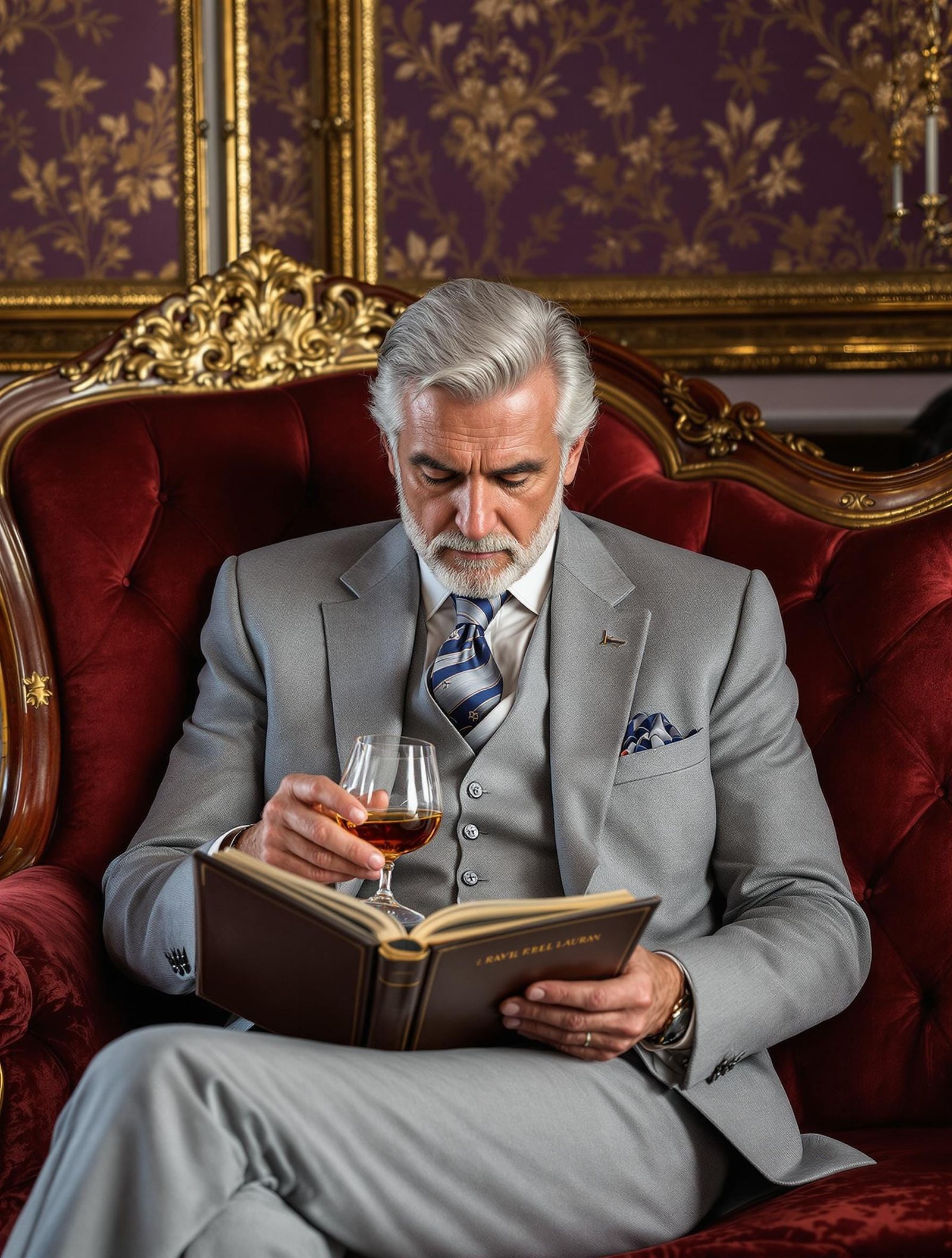 Refined Gentleman in Luxurious Setting