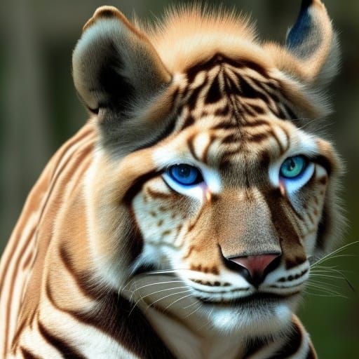 Majestic Liger in the Wild