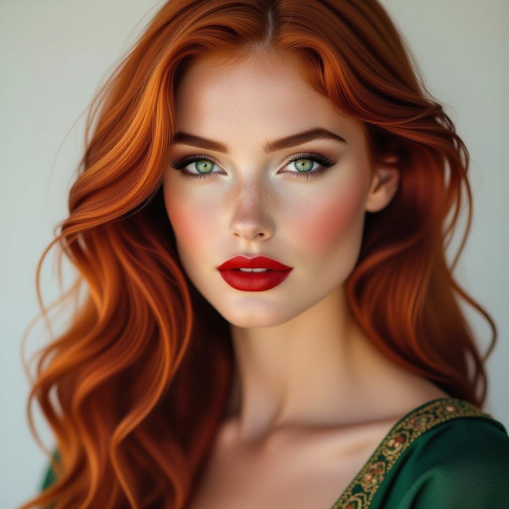 Irish Warrior Goddess in Vogue Style Photography