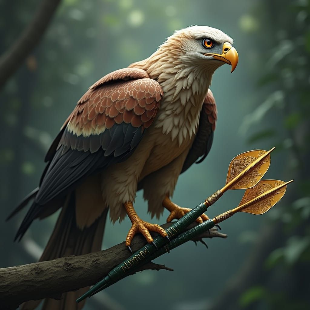 Regal Philippine Eagle in Fantasy Setting