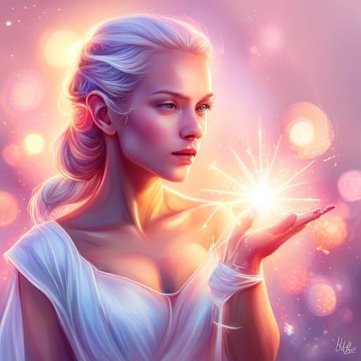 Ethereal Magical Flower in Hyperrealistic Style