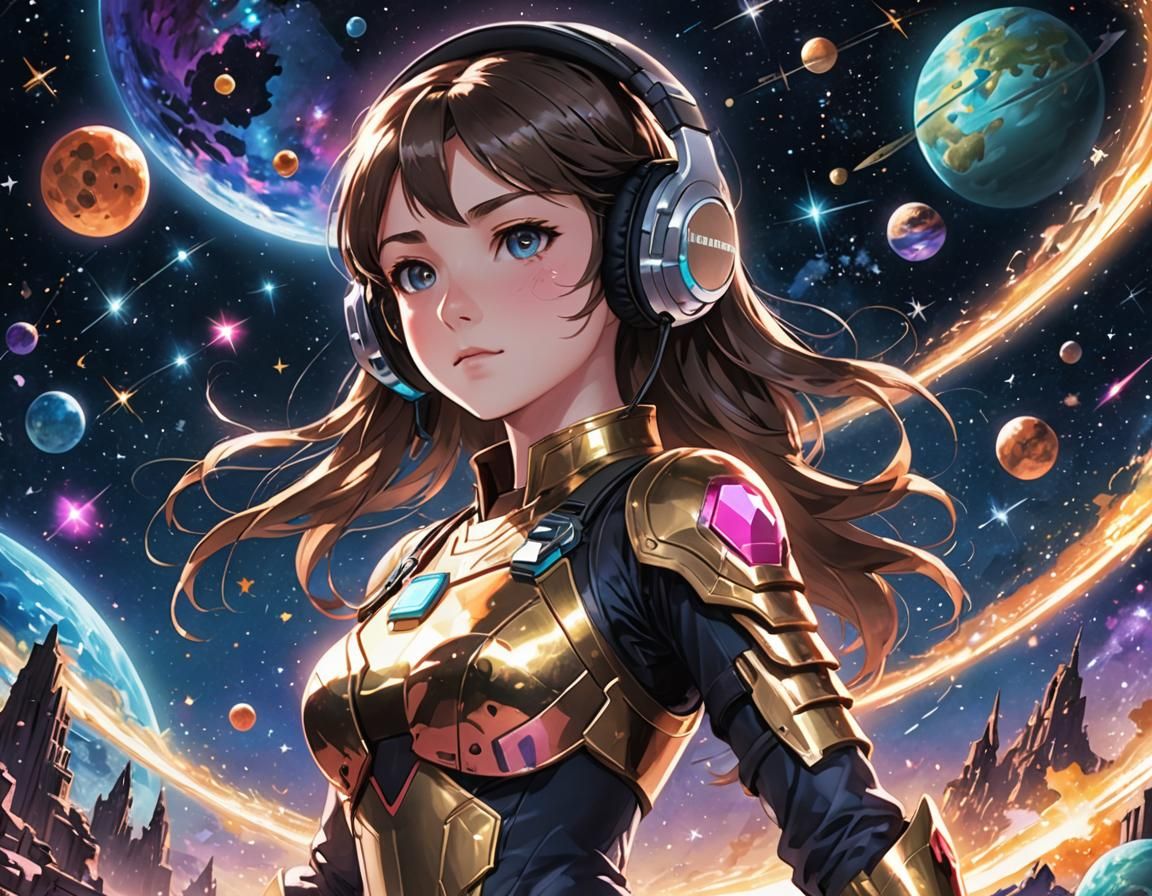 Nintendo Switch Girl in Manga Style