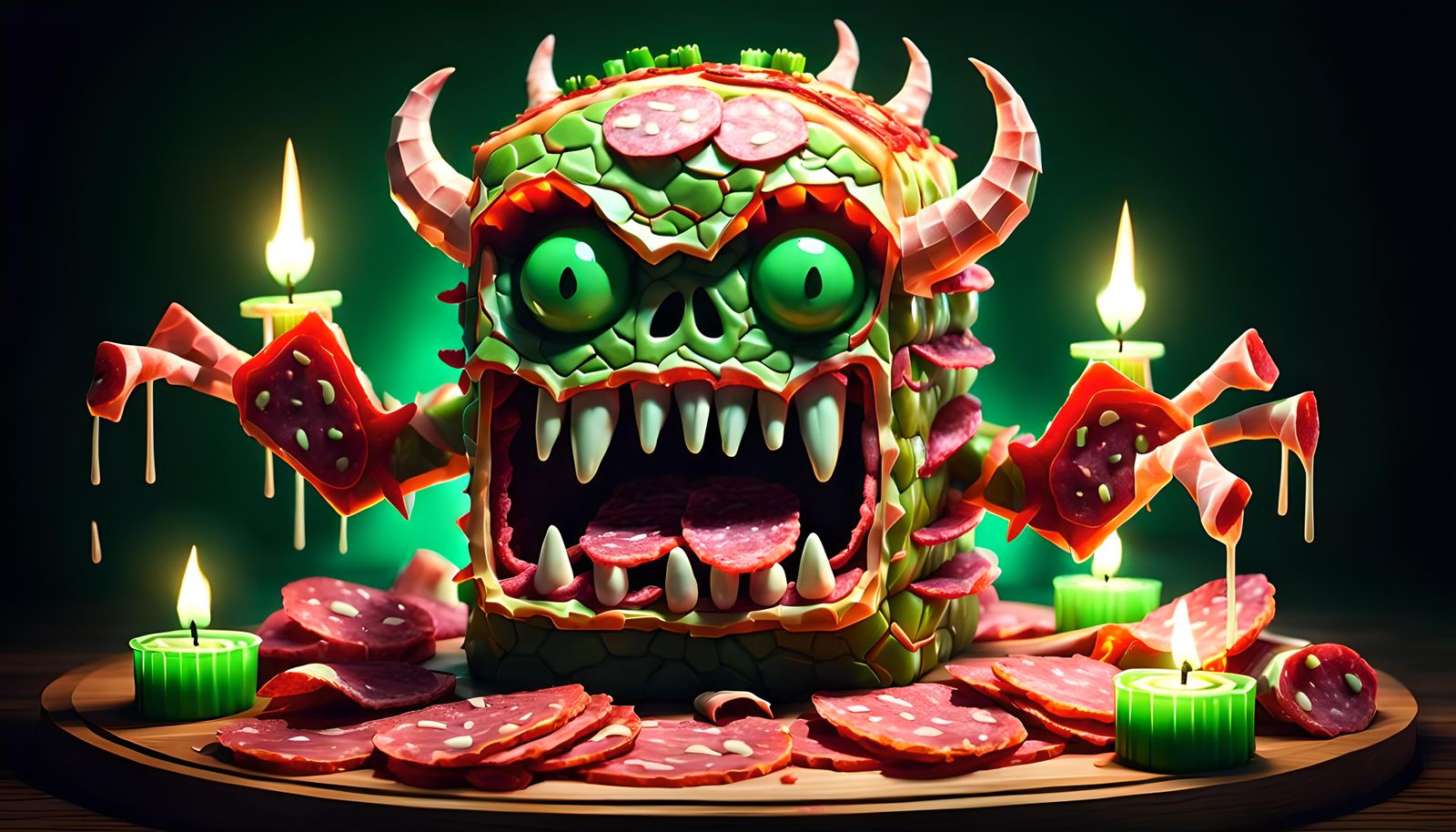 Pastrami Demon: A Spooky 3D Cartoon
