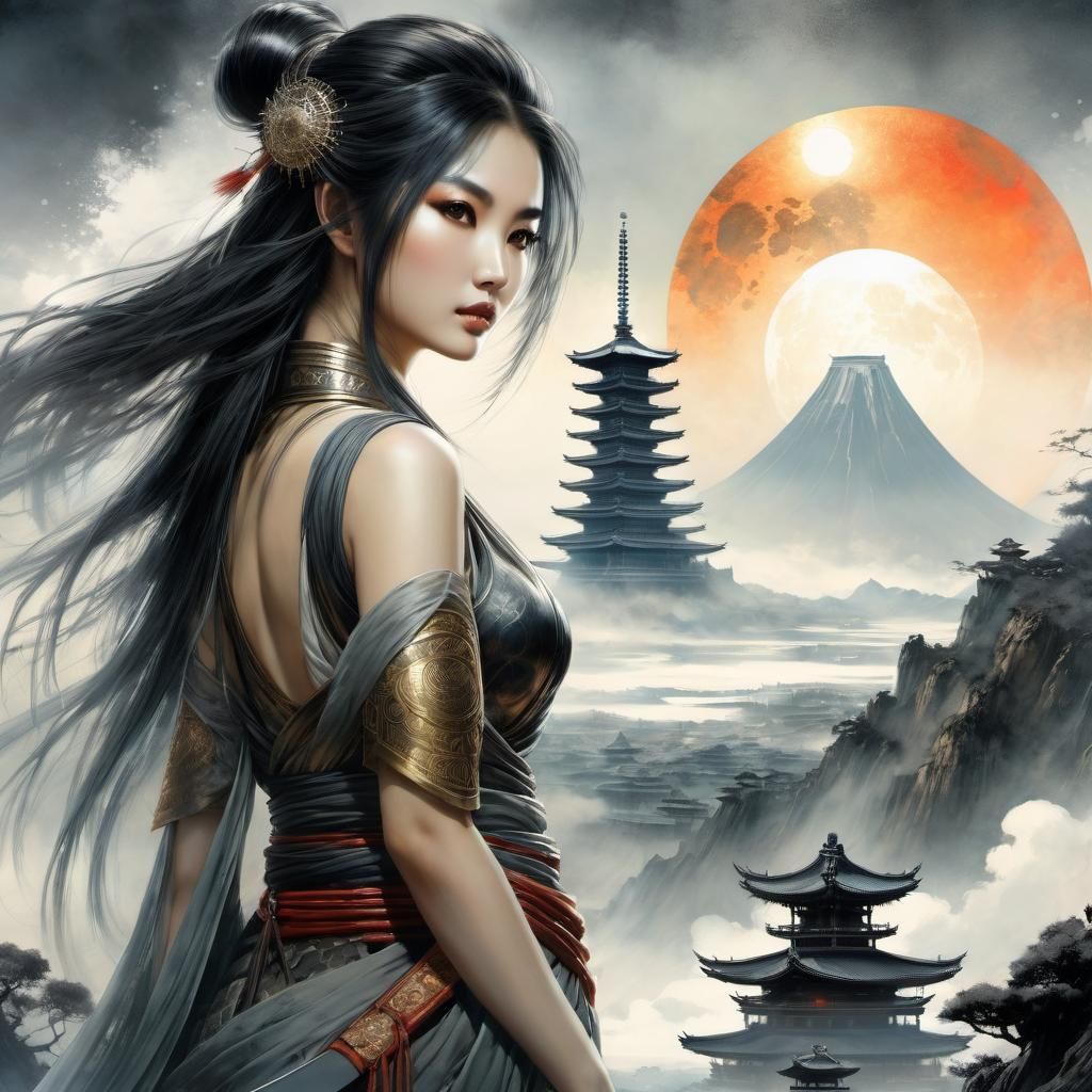 Post-Apocalyptic Kingdom of Light: Ukiyo-e Splash Art