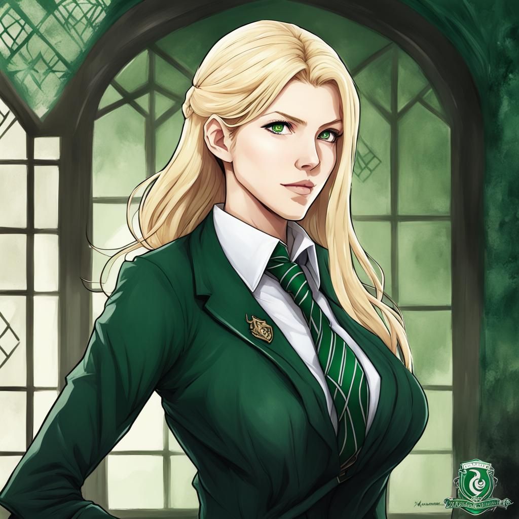 Katheryn Winnick as Slytherin in Anime Style
