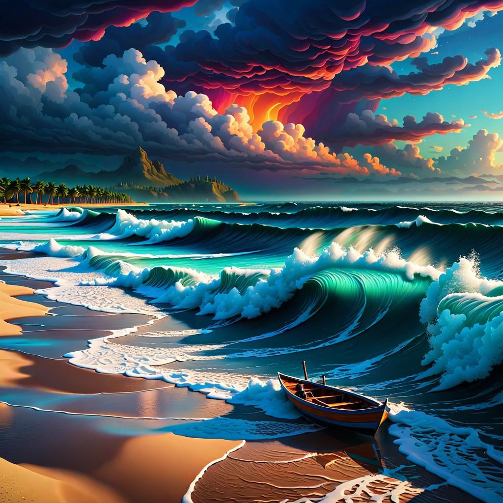 Stormy Day at the Beach