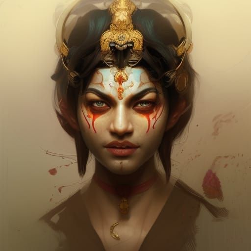 Rakshasa Portrait in Dynamic Lighting Style