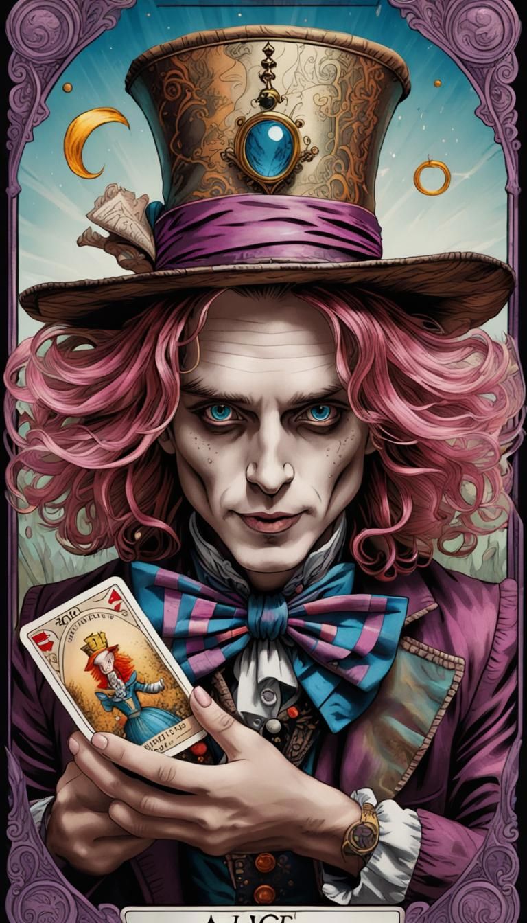 I've got The Mad Hatter tarot card 🃏