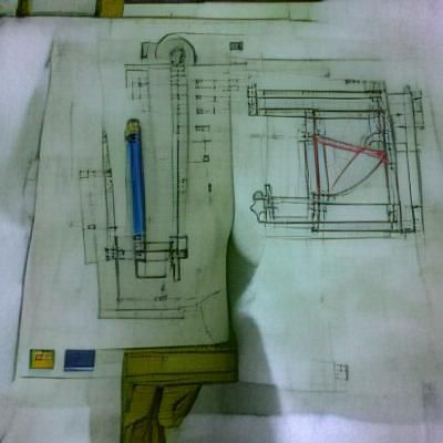Detailed Technical Drawing for Engineering