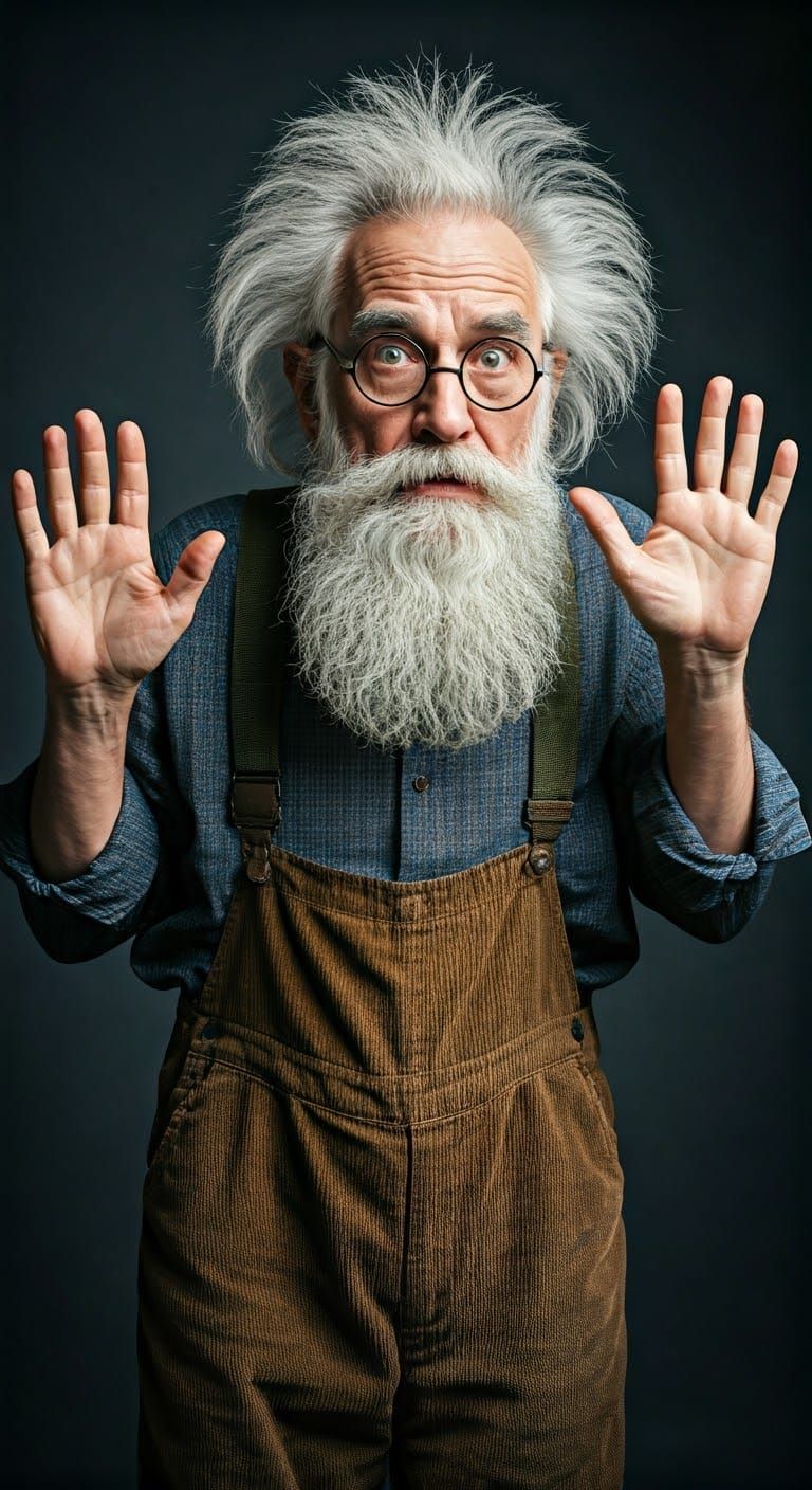 Elderly Man Trapped in Invisible Box