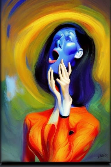 The Scream: Pixar-Style 3D Expressionist Portrait