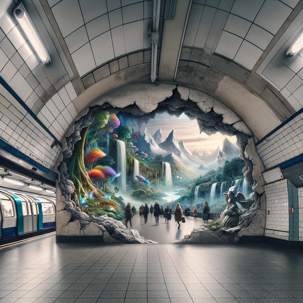 London Underground Portal to a Fantasy World