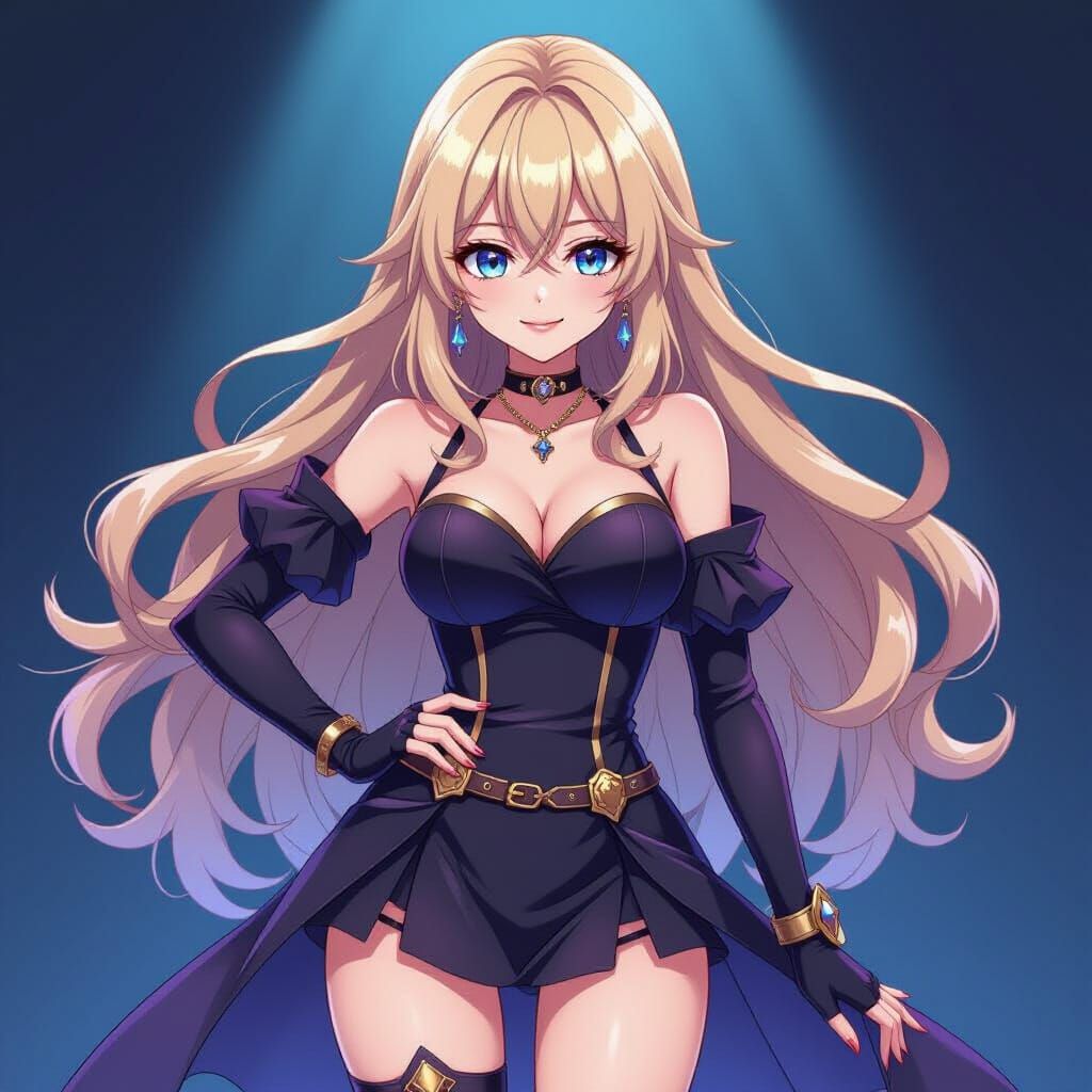 Anime Heroine Character Design in MAPPA Style