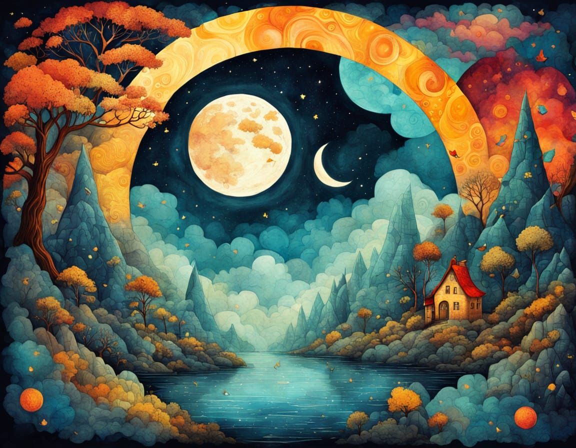 Whimsical Dreamscapes Unveiled: A Close-Up of Mystical Magic