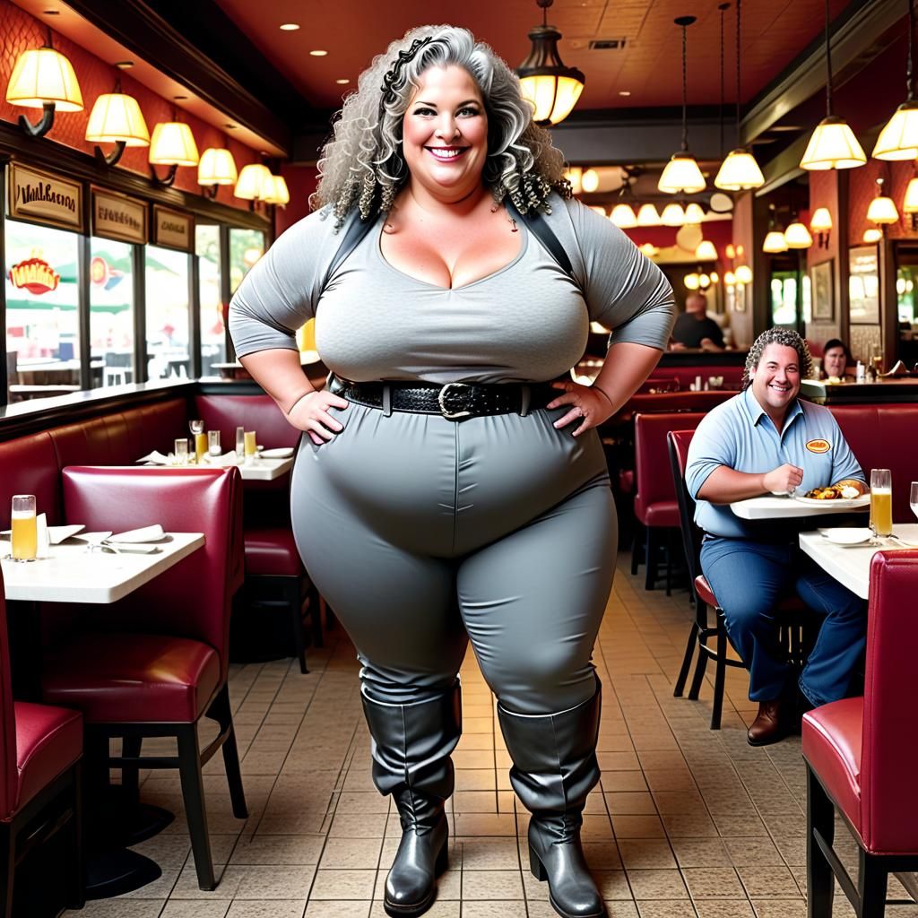 Alligator Restaurant: Curvy Waitress with All-You-Can-Eat Sp...