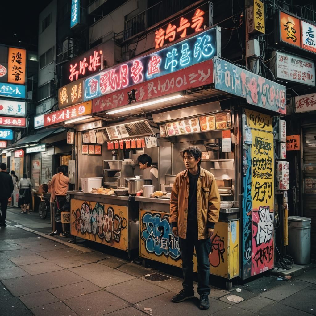 Street Art of Kimura Yatai Food Kiosk