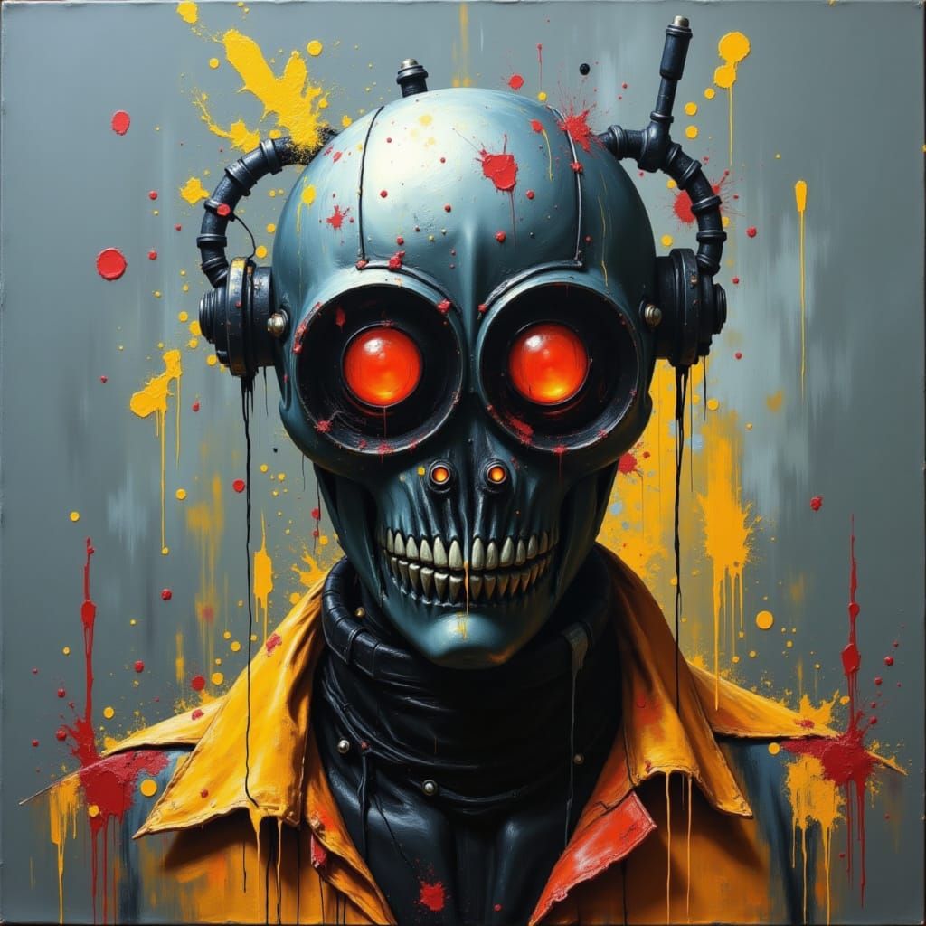 Surreal Cityscape in Midnight Blues