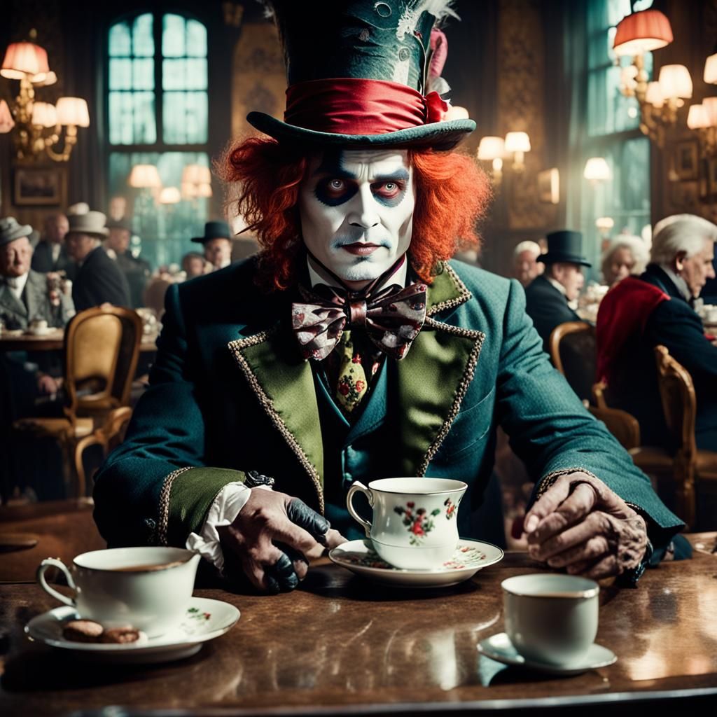 Mad Hatter and Queen of Hearts Tea Party